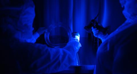 Testing with the IMAP-Lo instrument in the UNH Space Technology Hub