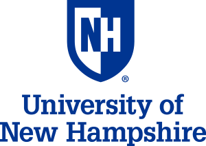 UNH primary center stacked blue logo